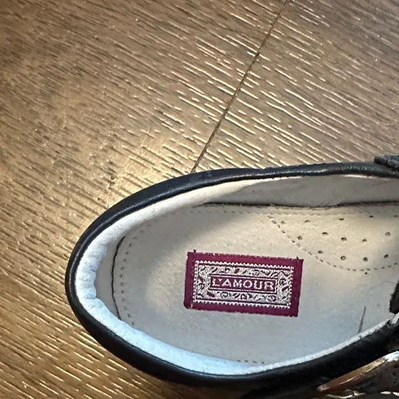 L'Amour Blue Dress Shoes for Kids - Picture 2 of 4